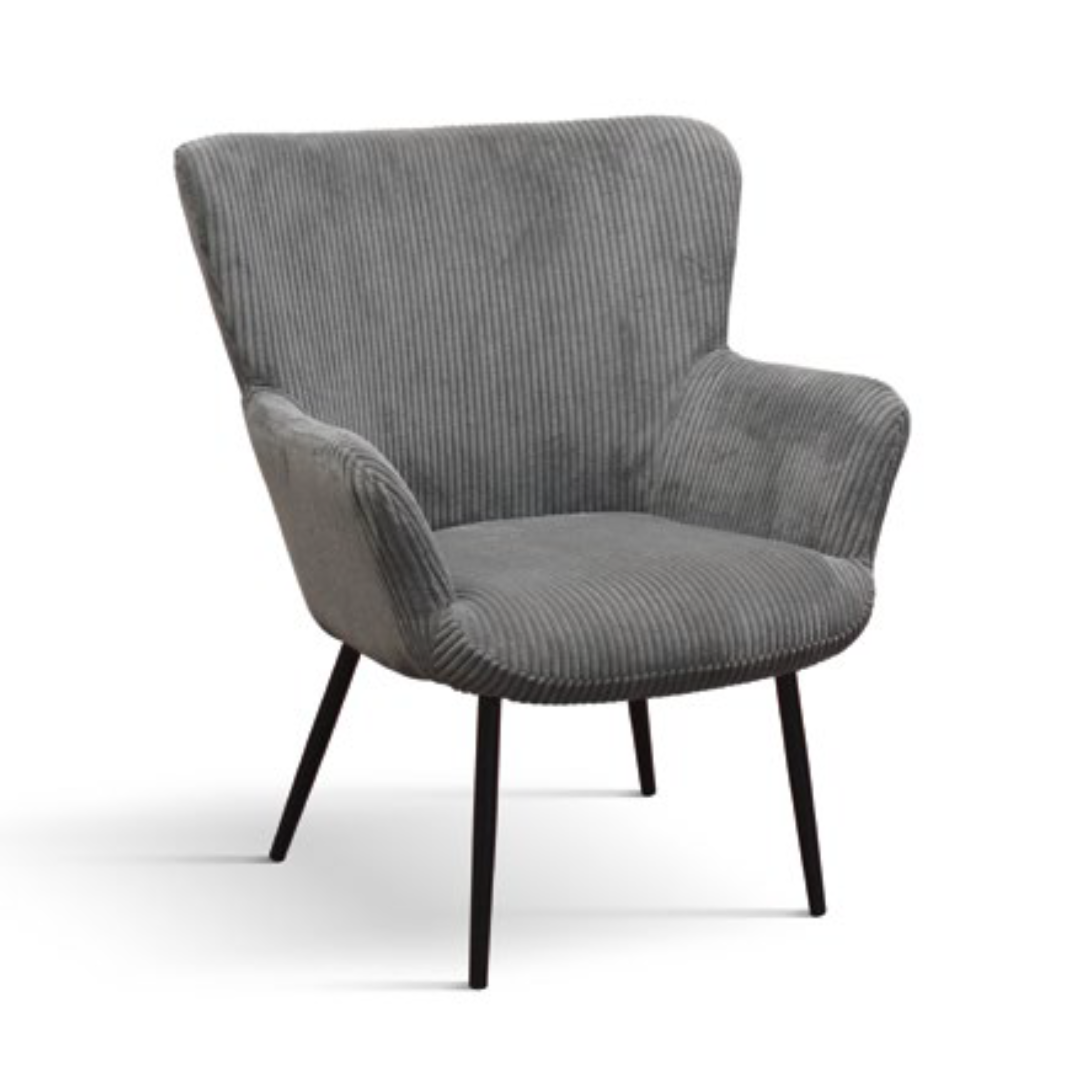 Fotoliu Cielo, structura metalica, Catifea Reiata - 2