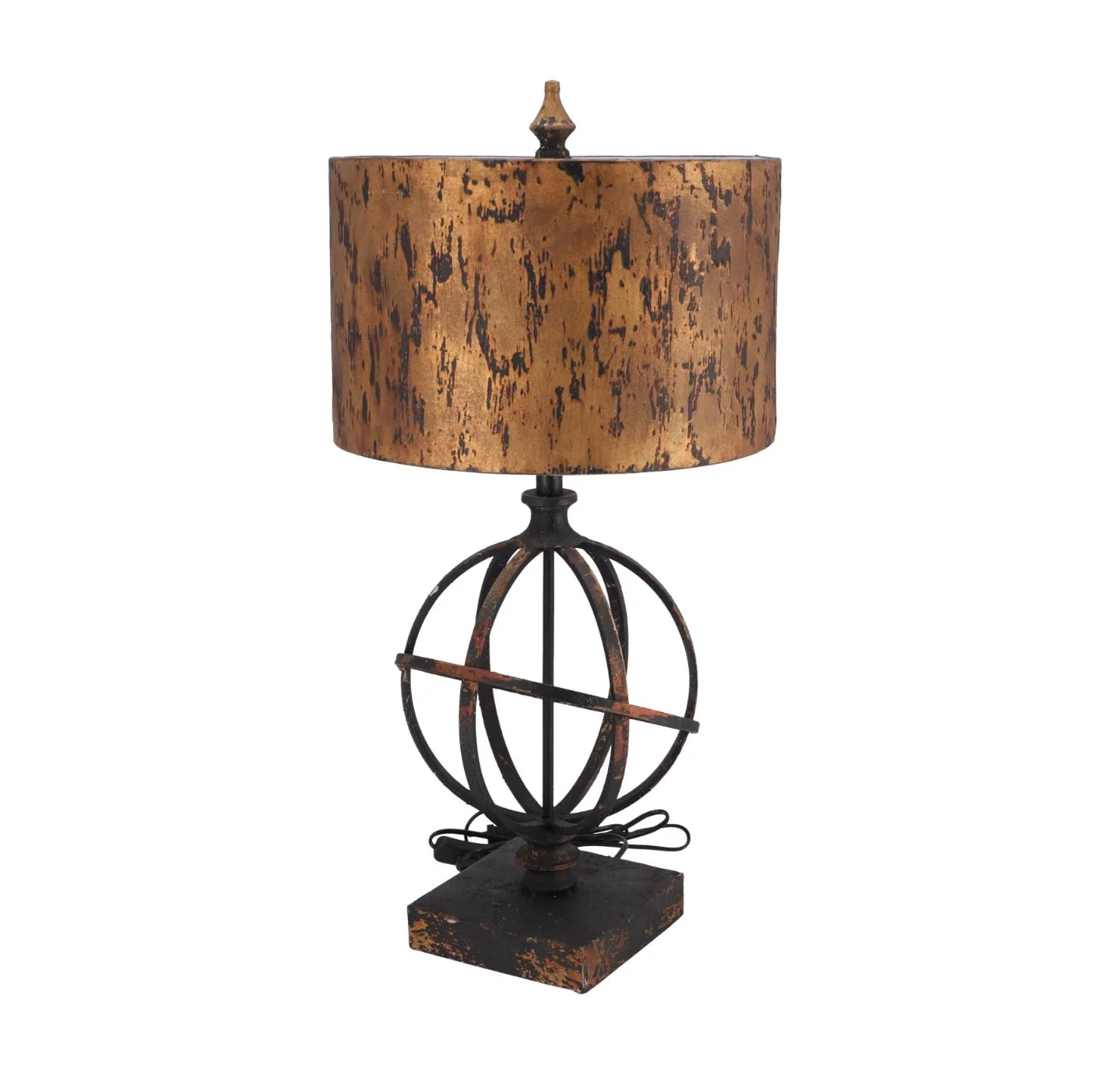 Lampa de masa Sfera stil industrial metal si rasina h 67 cm - 4