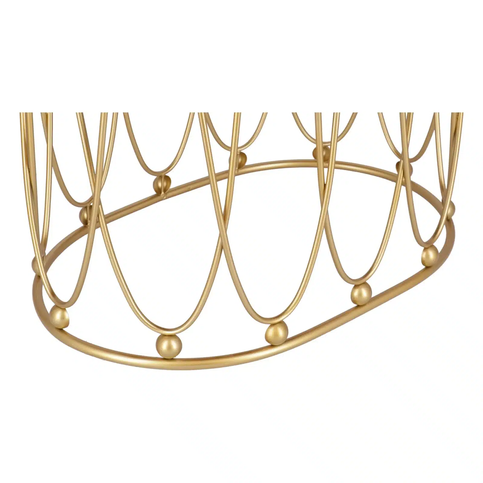 Taburet Pinky oval baza metalica aurie tapitat - 3