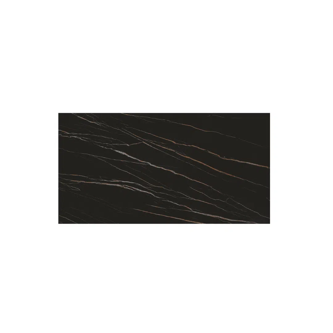 MIRABELLE -MASA BLAT DREPTUNGHIULAR NEGRU CU AURIU MAT EXTENSIBILA-PICIOR METALIC BRONZ 180 cm/ 90 cm - 7