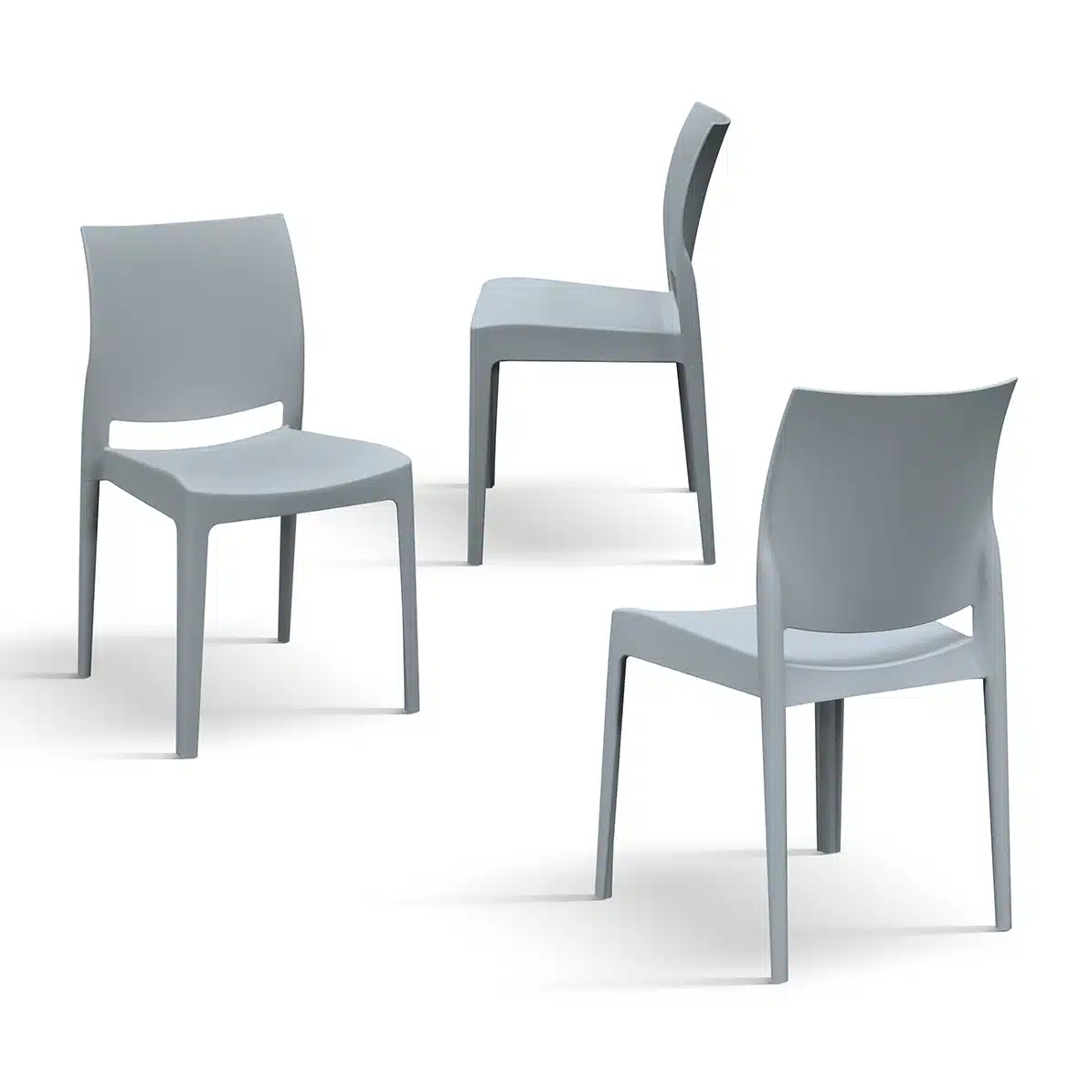 SET 4 SCAUNE PASTELLO - POLIPROPILENA - HORECA - 17