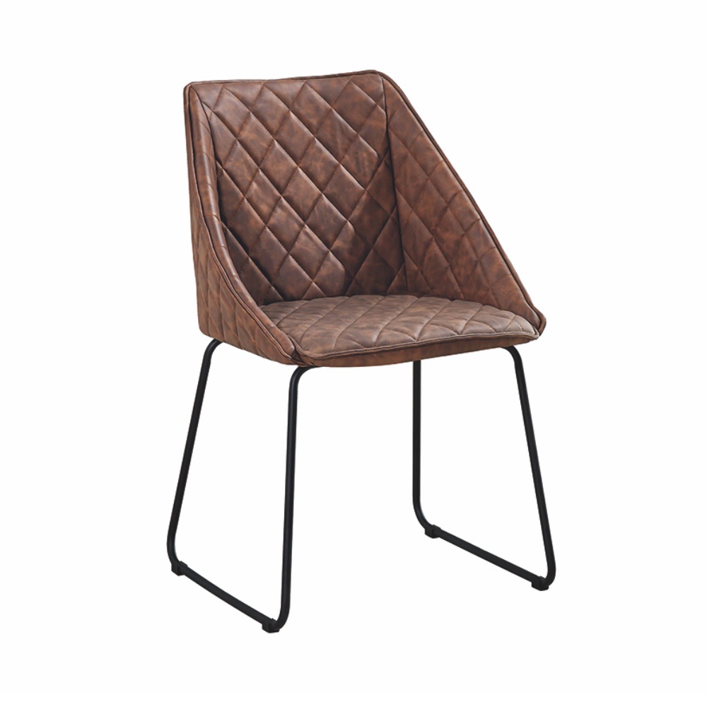 Scaun tip fotoliu Office, structura metalica, piele ecologica - 11