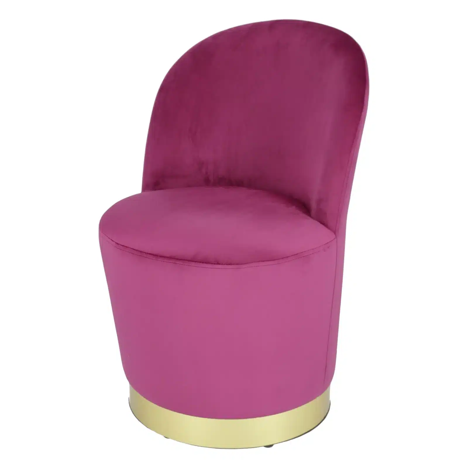 Fotoliu Glamour din catifea cu baza aurie, design elegant - 10