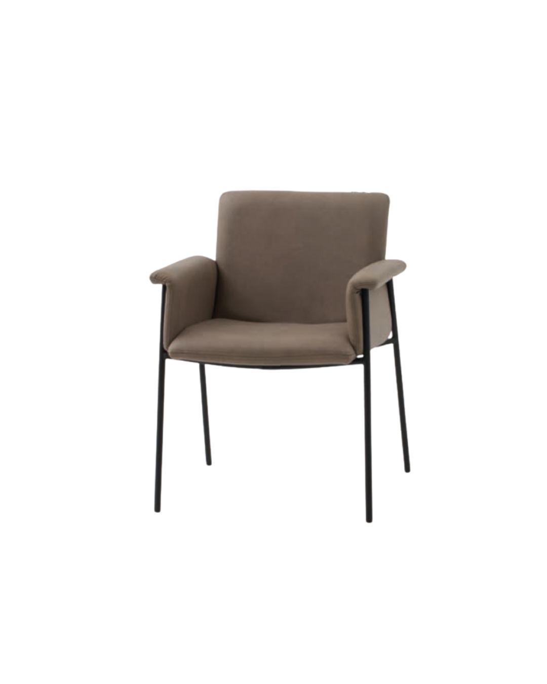 Scaun tip fotoliu Ramira, piele ecologica, structura metalica - 9