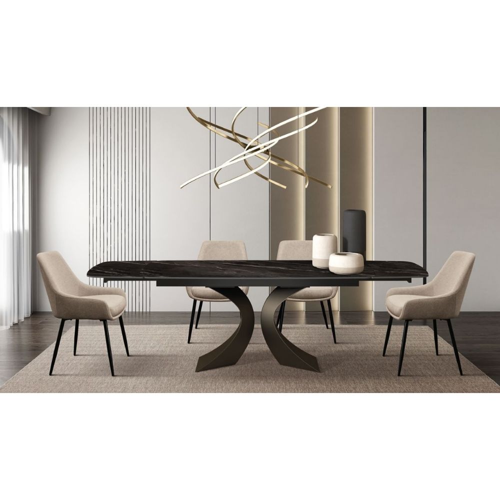 Masa ceramica extensibila Clepsydra 180 cm /90 cm / H 77 cm - 6