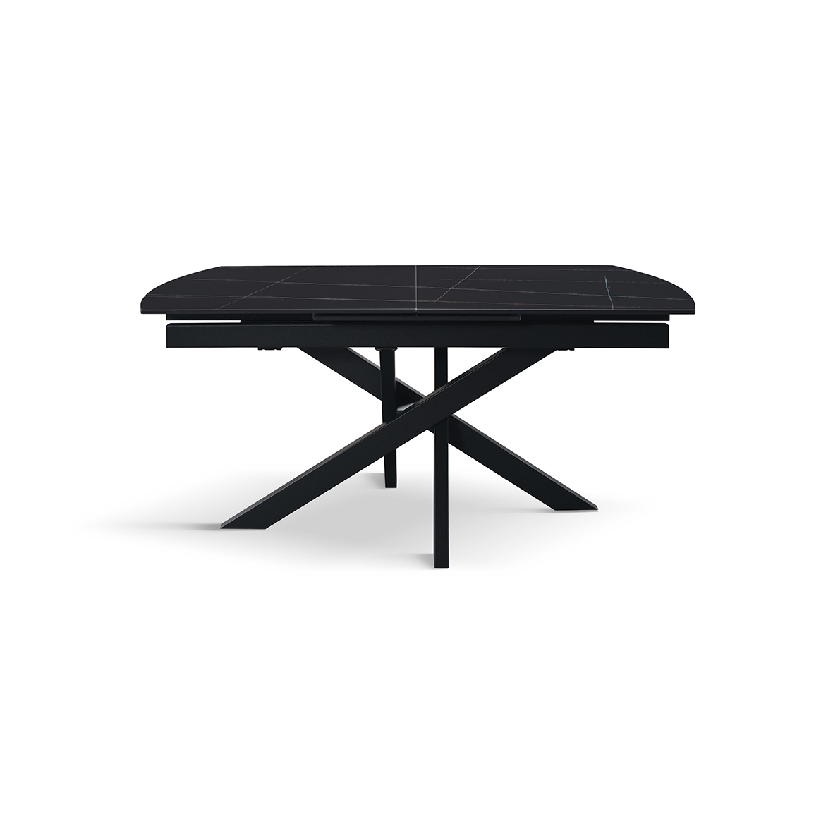 Masă Alma extensibilă, sticlă ceramică-picior metalic - 12