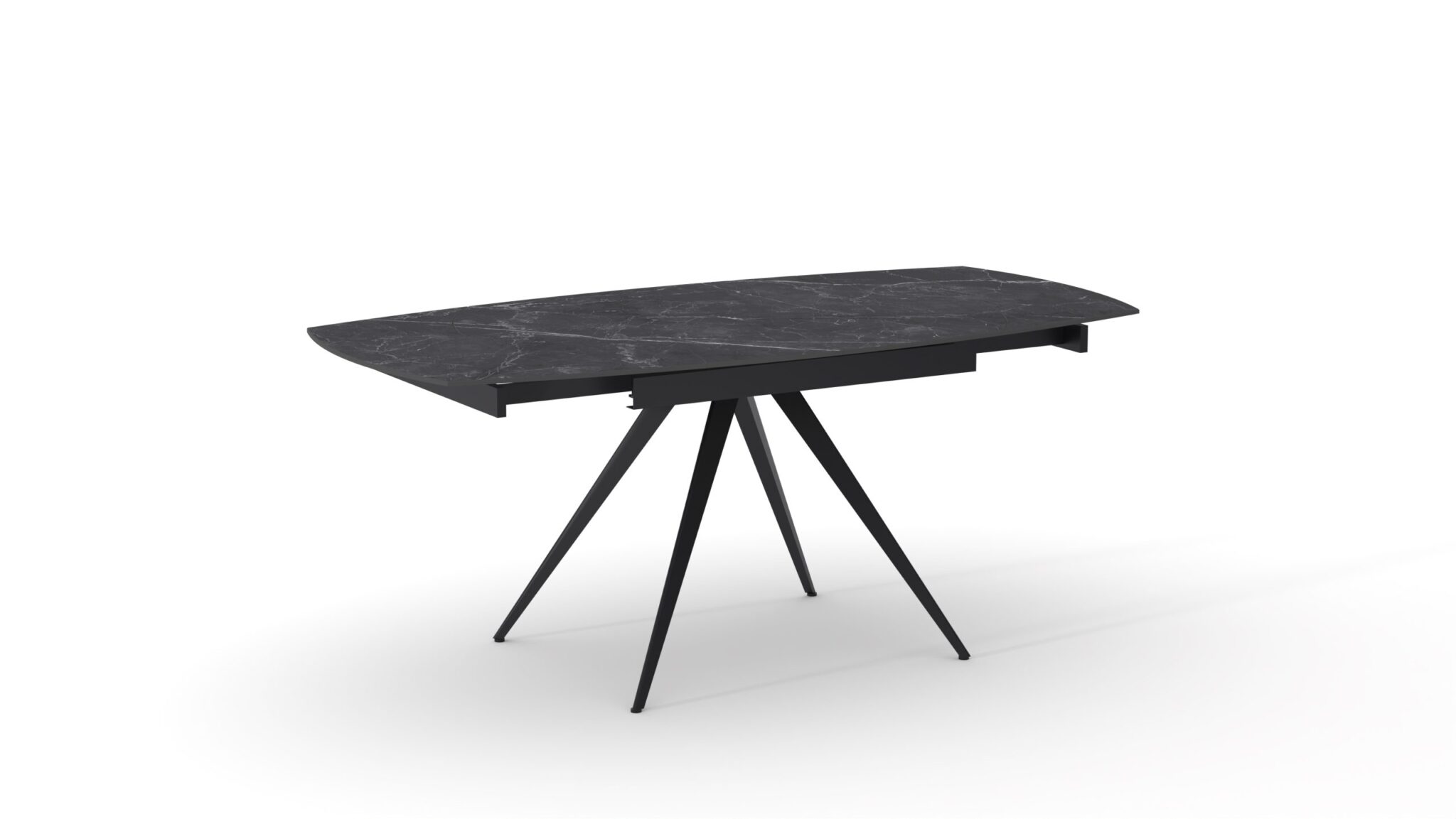 Masă Daisy Rotativă extensibilă, Sticlă ceramică-picior metalic - 26