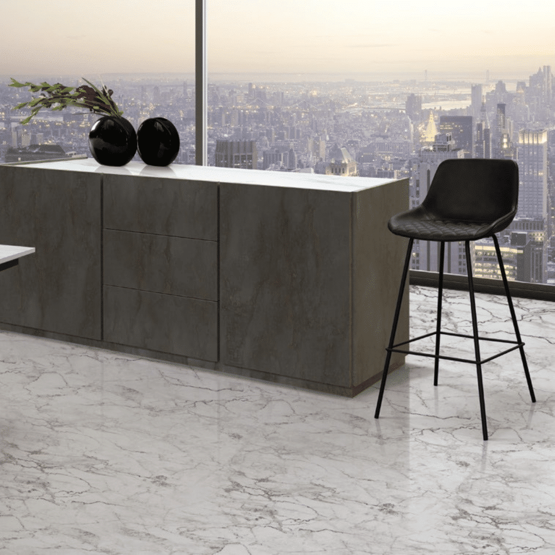 Scaun bar River, piele ecologica structura metalica