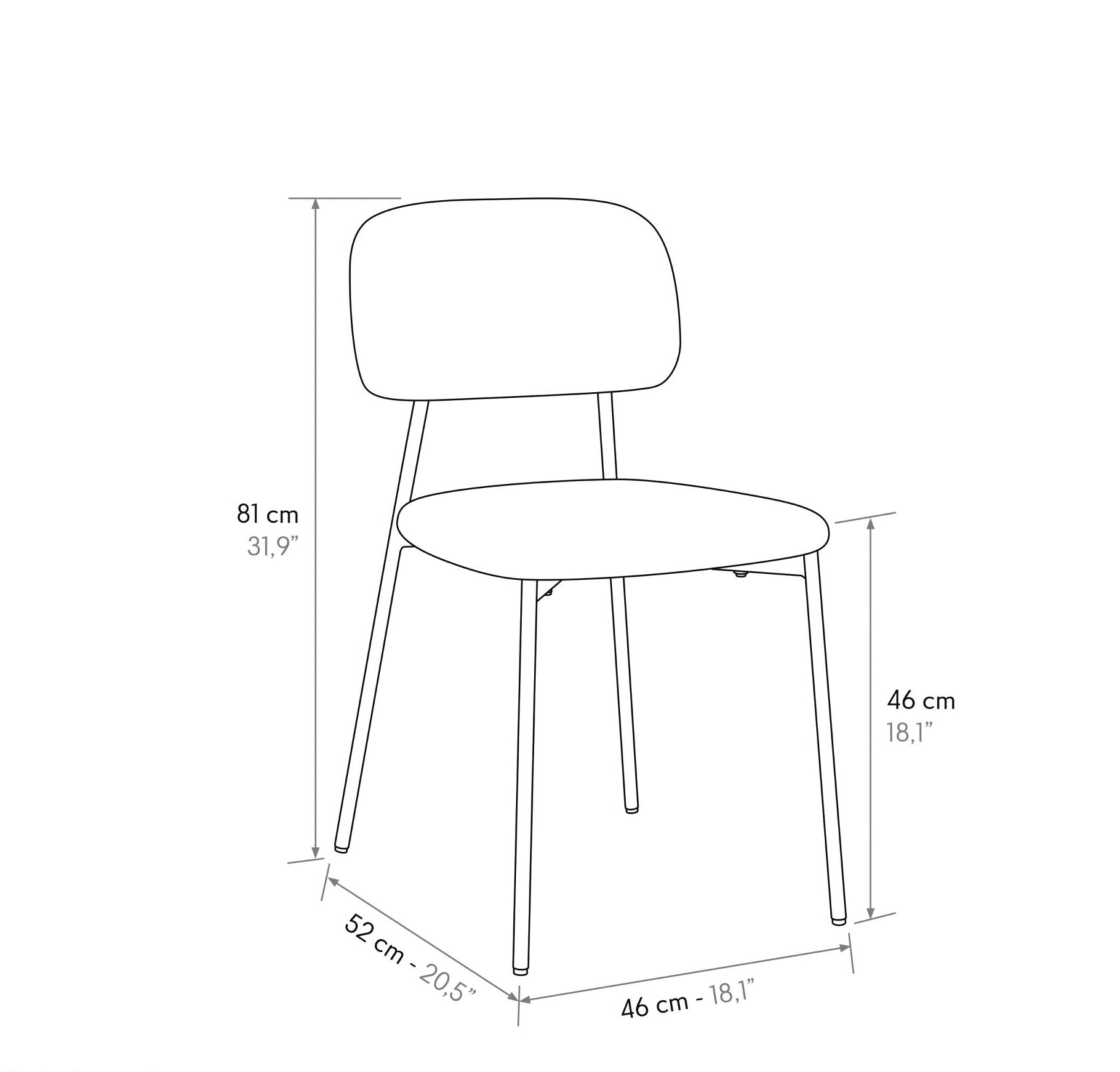 SET 4 Scaune BETO ,tesatura ,structura metalica - 12