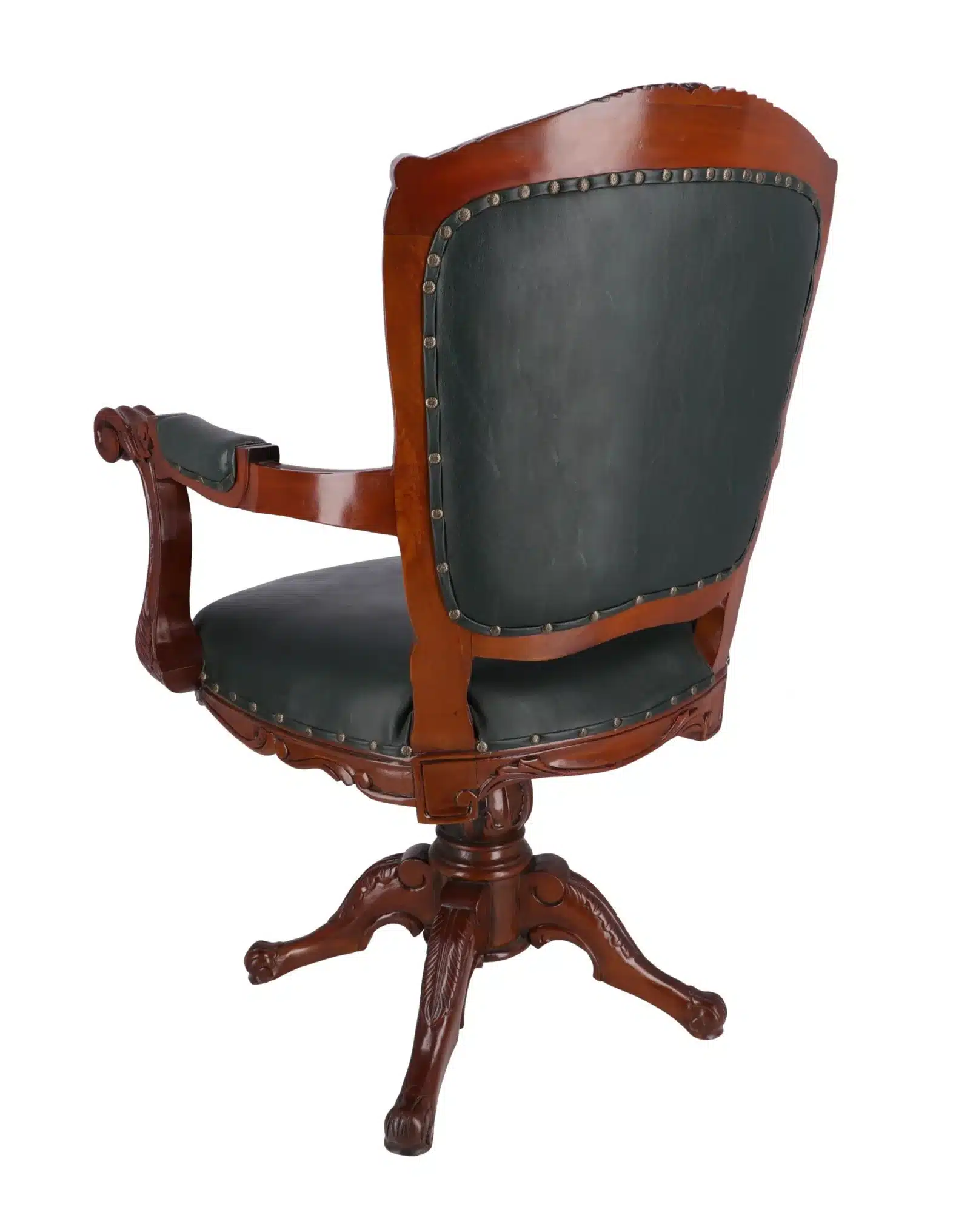 Scaun birou rotativ clasic lemn masiv - 2