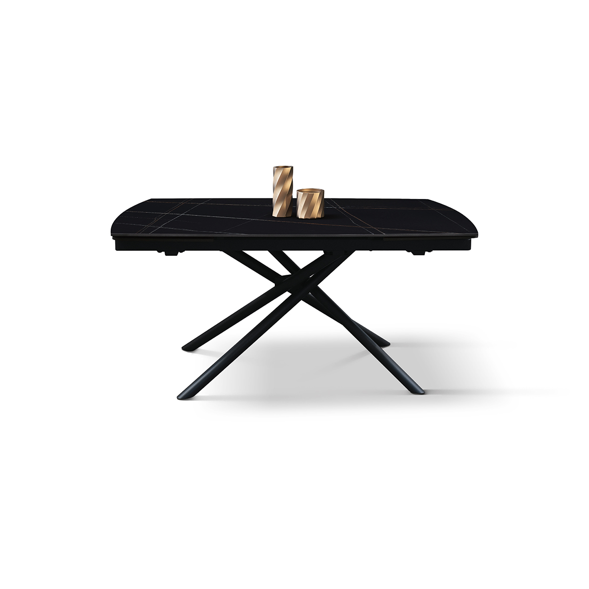 Masa ceramica extensibila Sahara Noir 160 x 90 x 75 cm - 12