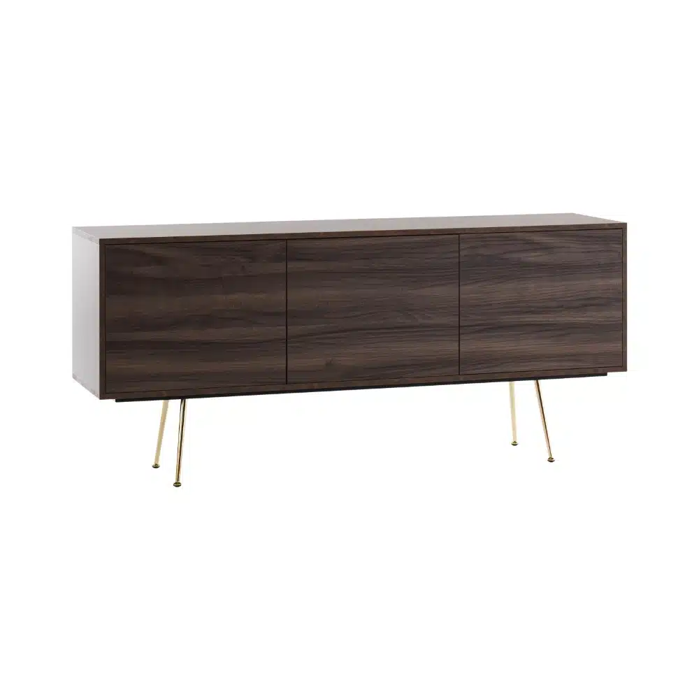 Comoda TV Limo, picioare aurii, deschidere push-pull - 19
