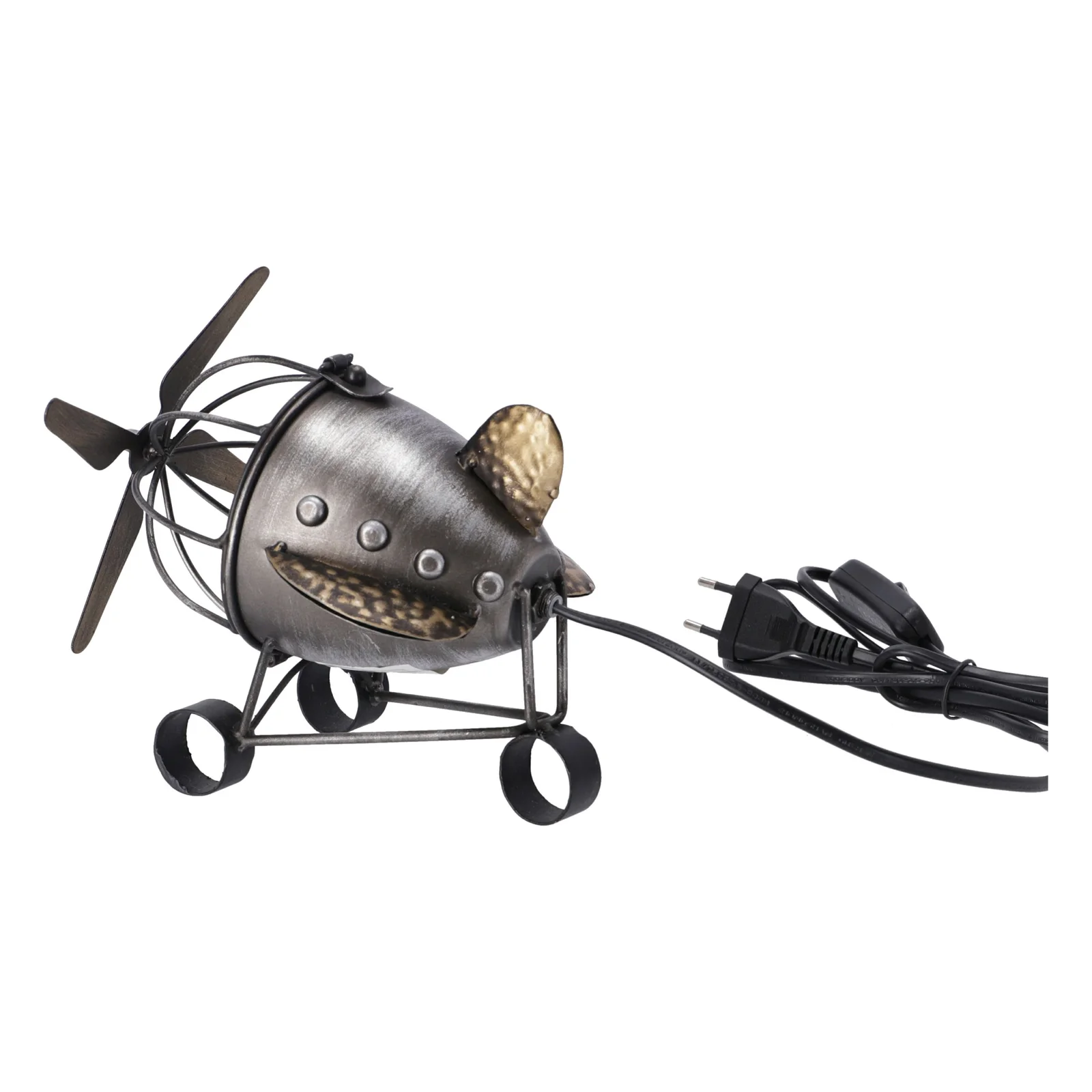 Lampa de masa Stil Industrial Avion h 23 cm - 4