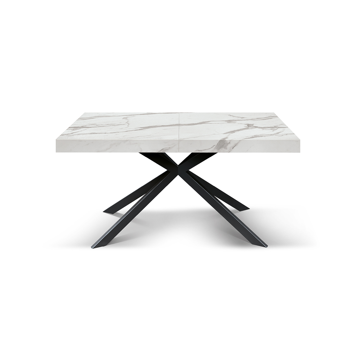 Masa extensibila SPIDER, blat ALB MARMORAT - 20