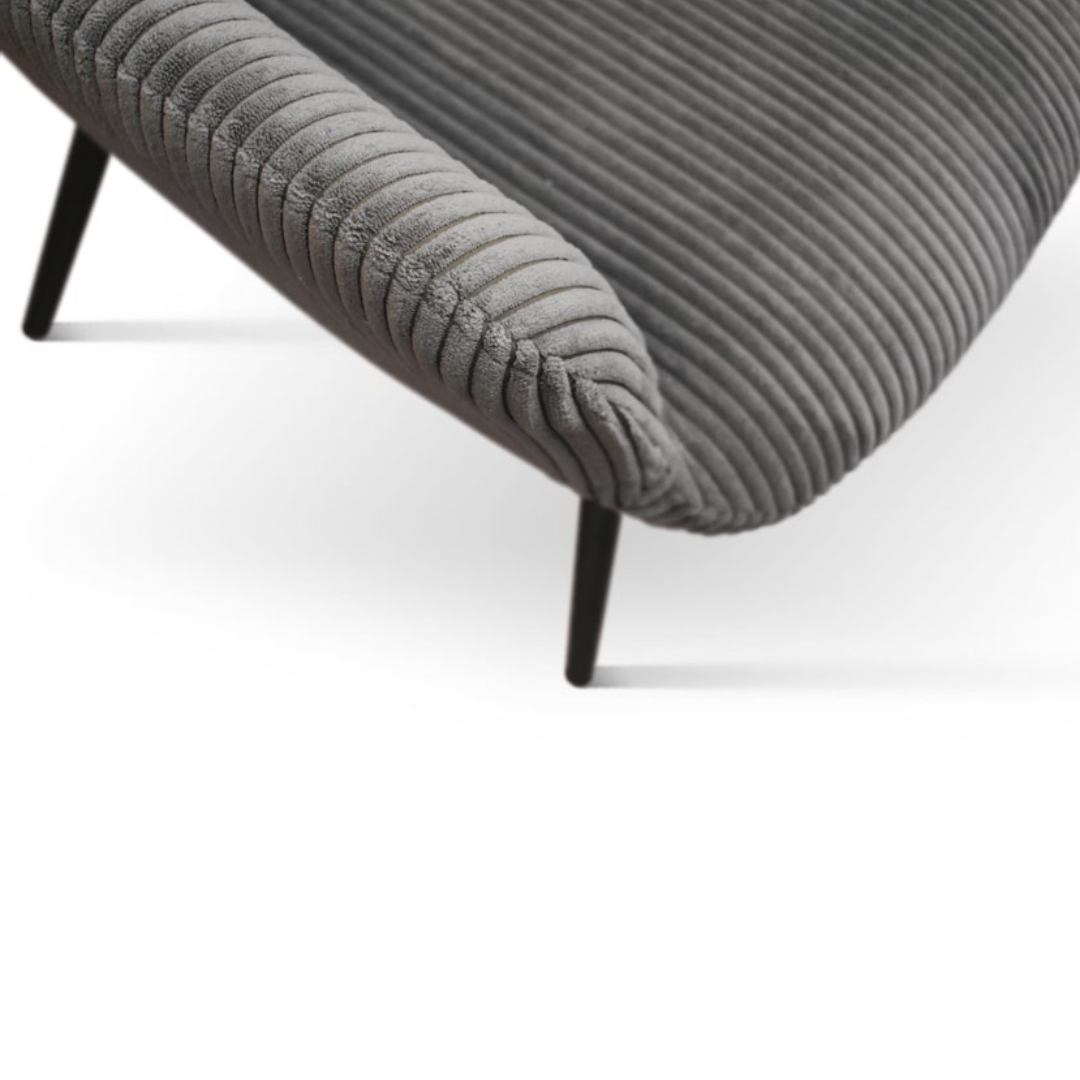 Fotoliu Cielo, structura metalica, Catifea Reiata - 4