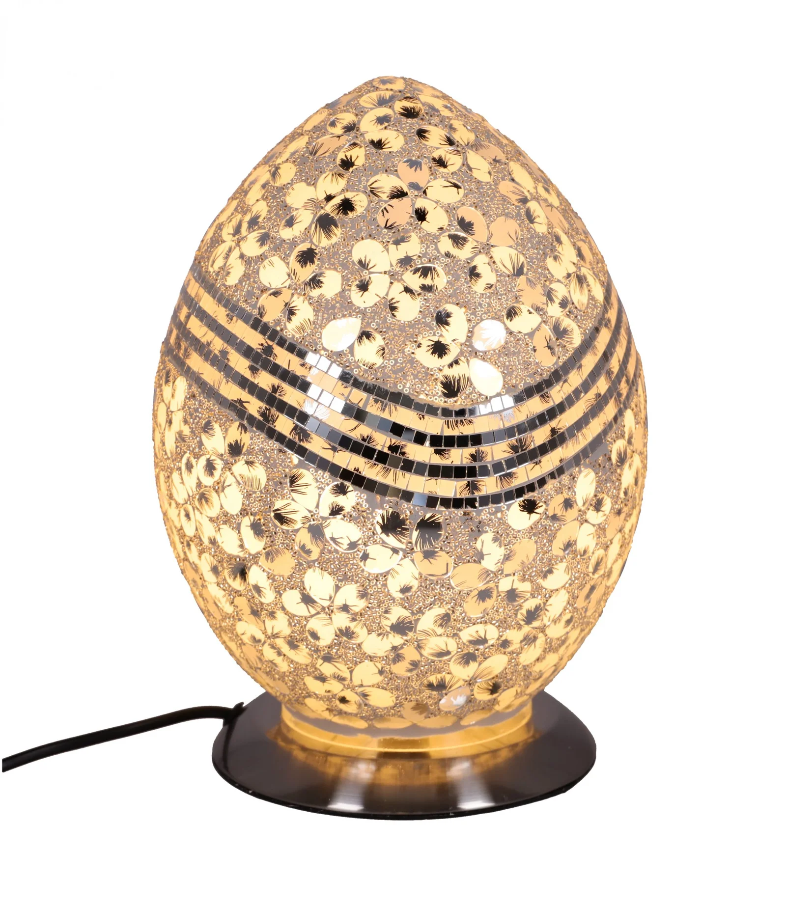 Lampa de masa Mozaic Silver h 31,5 cm - 4