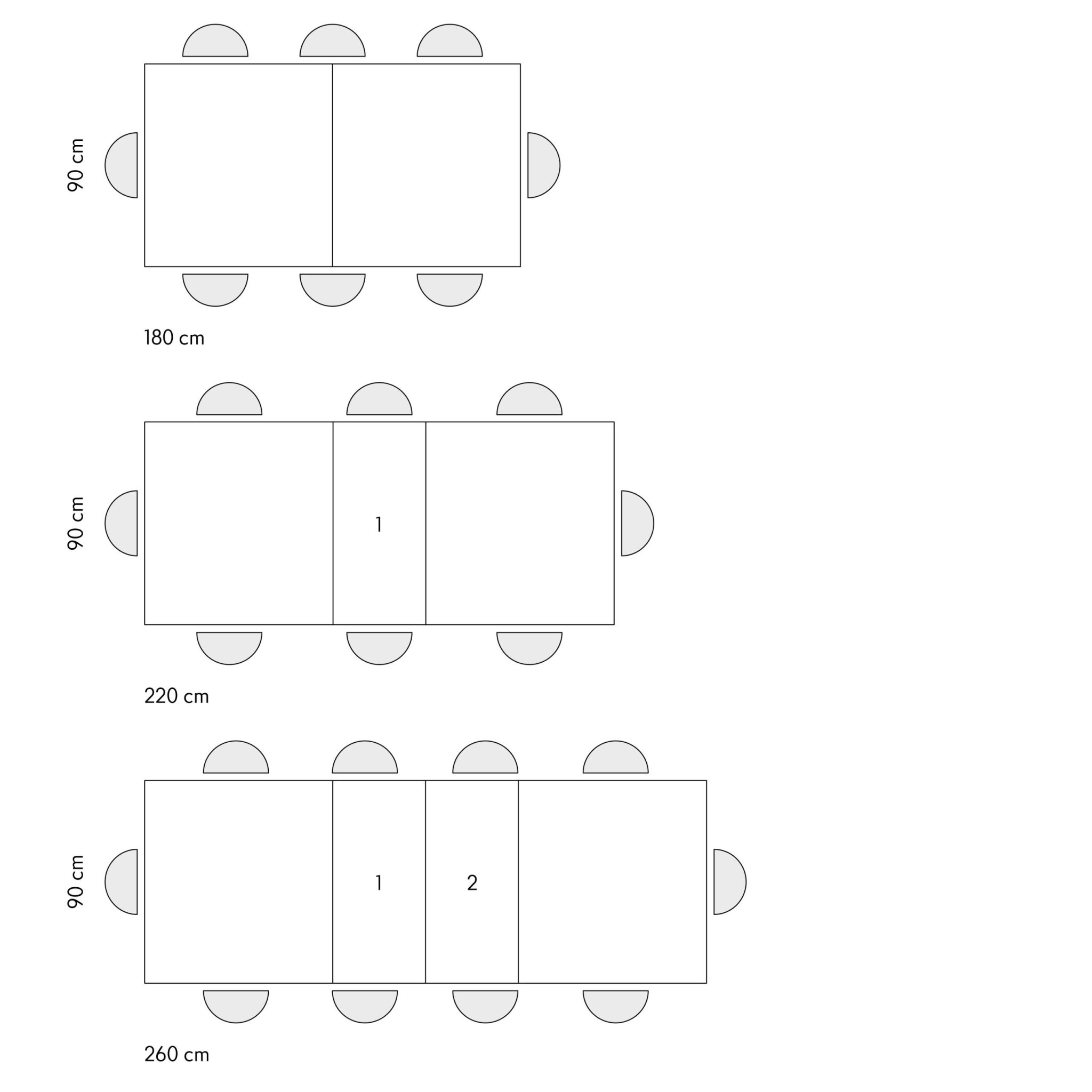Masa Linda extensibila - 53