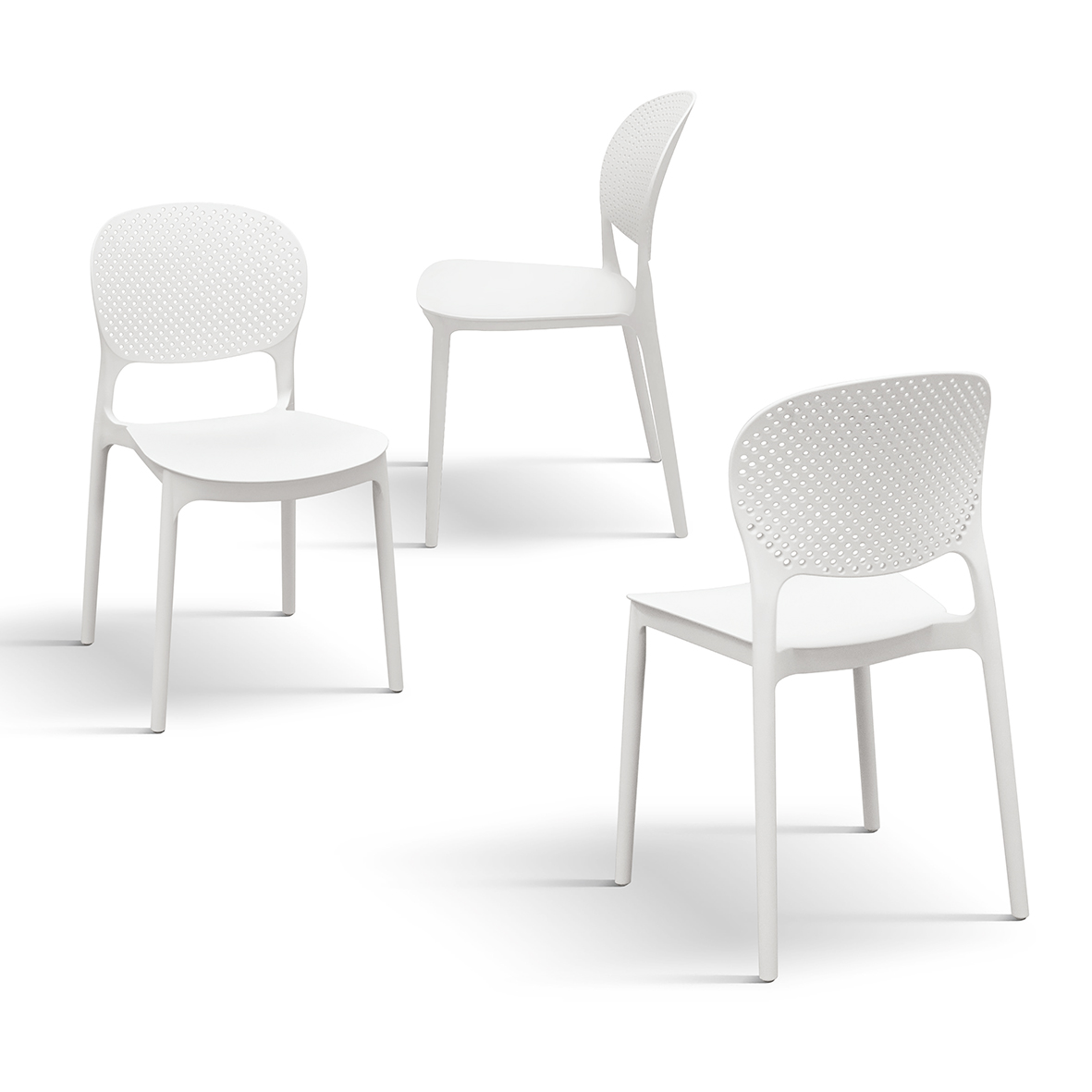 Set 4 scaune PERLA -POLIPROPILENA-HORECA - 8