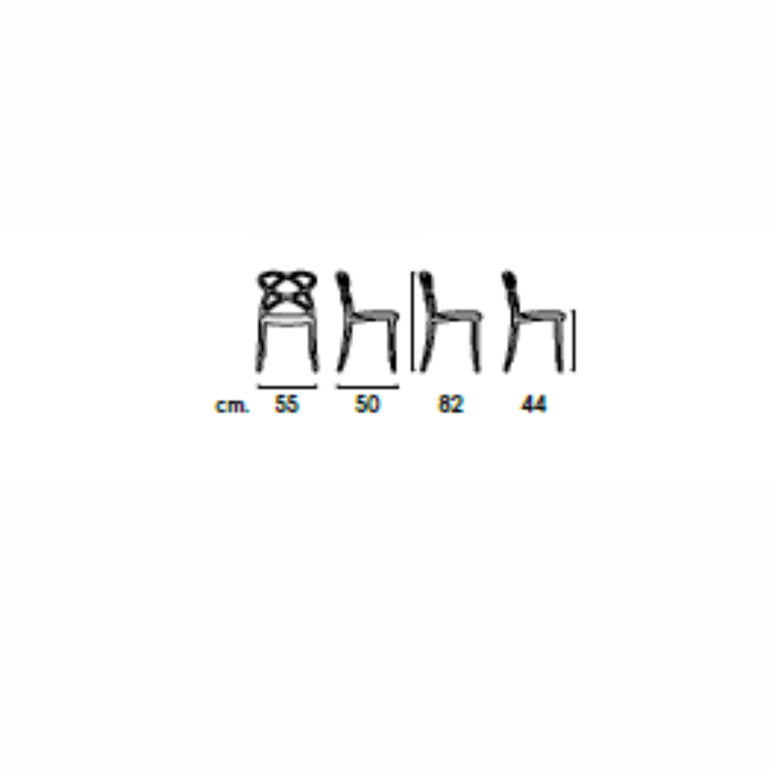 SET 4 SCAUNE INFINITY- POLIPROPILENA- HORECA - 8