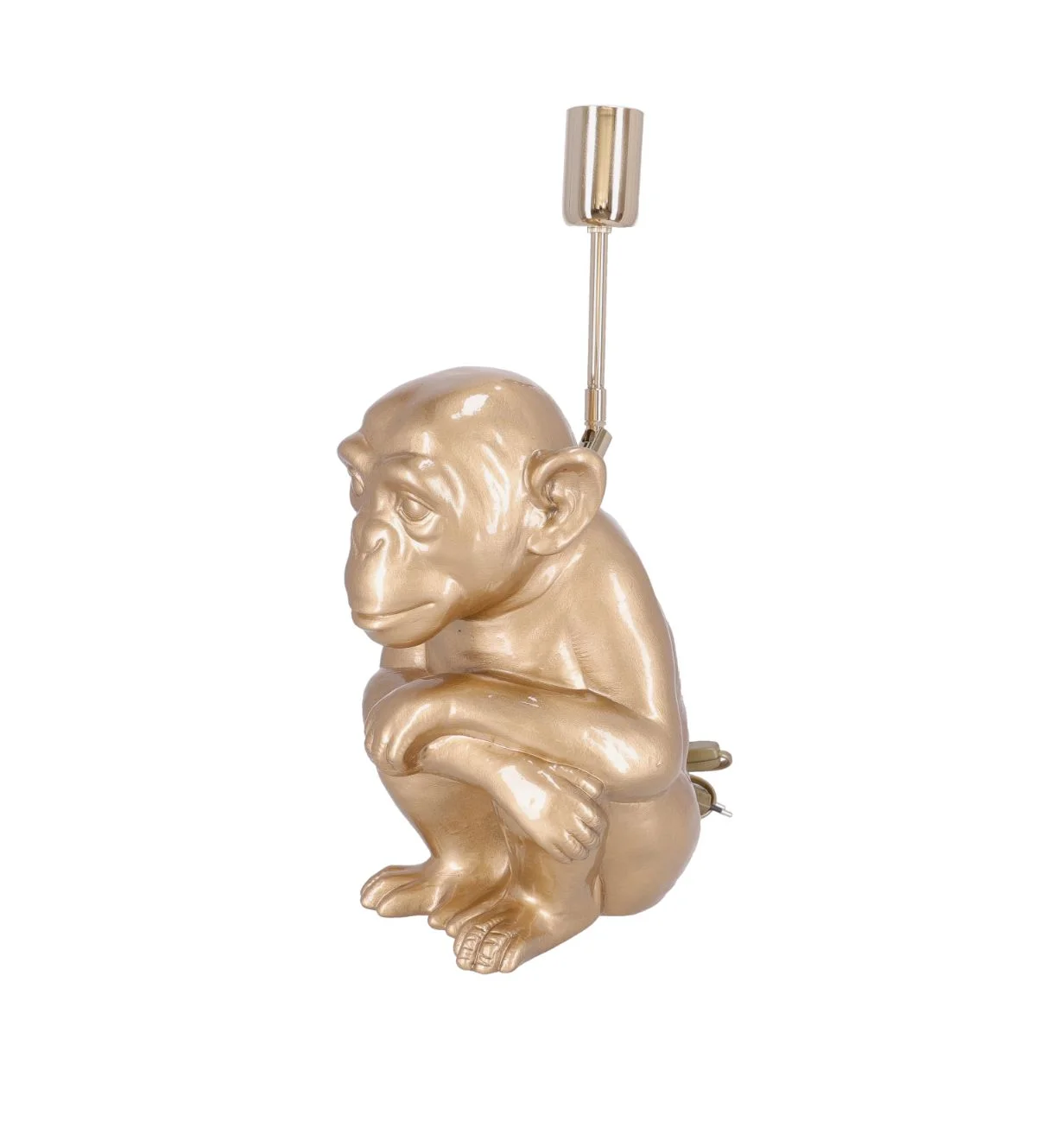 Lampa ceramica Maimuta Auriu h 35 cm - 4