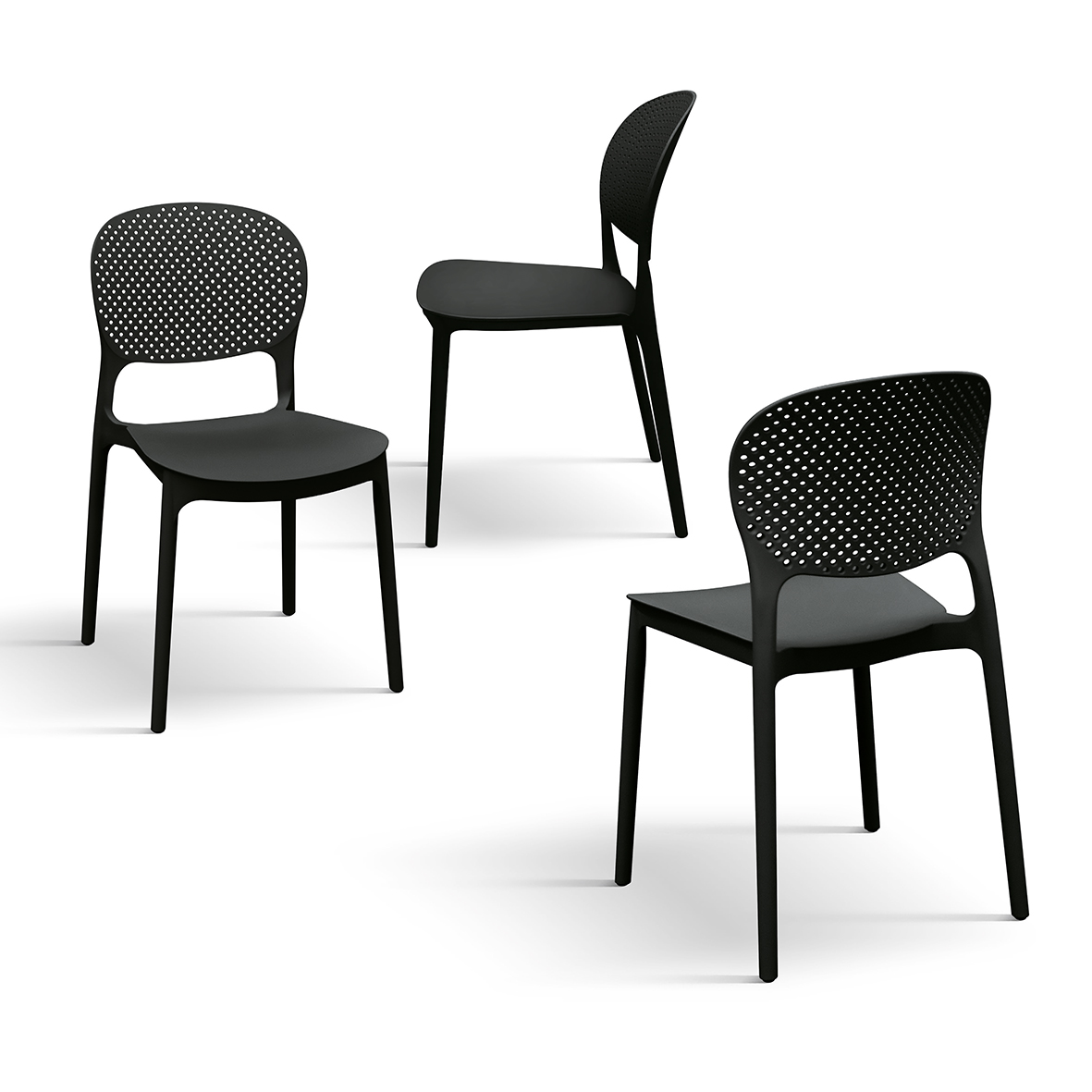 Set 4 scaune PERLA -POLIPROPILENA-HORECA - 2