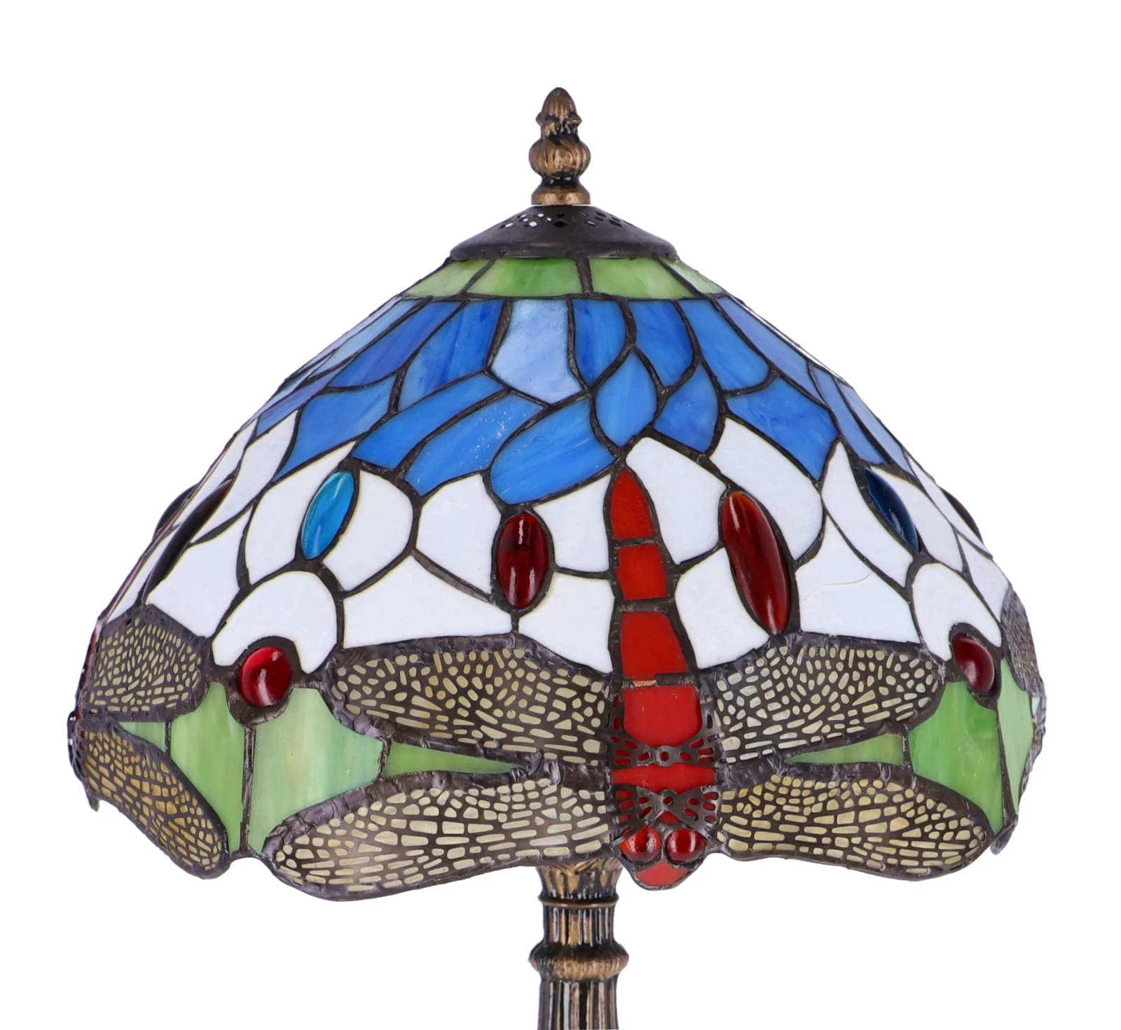 Lampa de masa Tiffany Blu h 45 cm, abajur 30 cm - 3