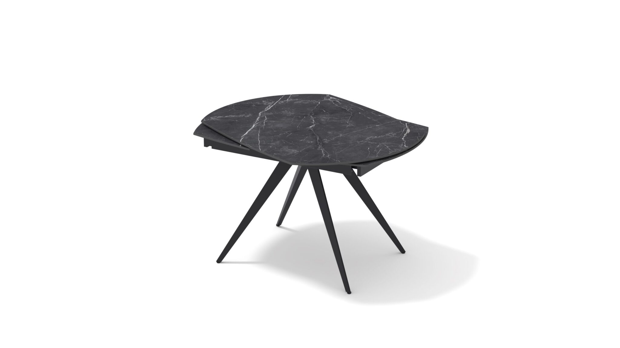 Masă Daisy Rotativă extensibilă, Sticlă ceramică-picior metalic - 27