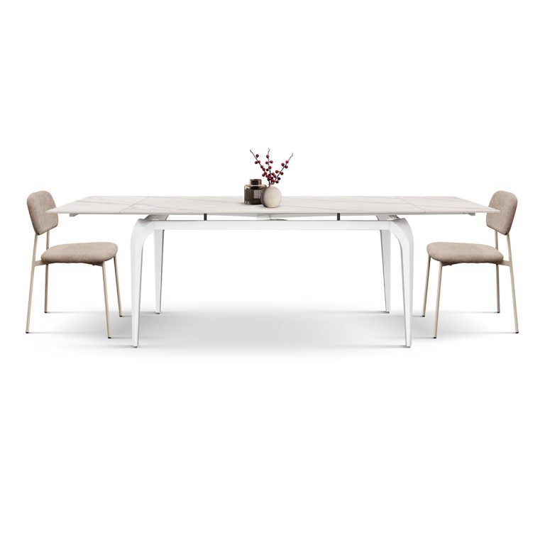 Masă ceramică extensibilă Evelin 140/80 cm + 2 extensii de 40 cm - 9