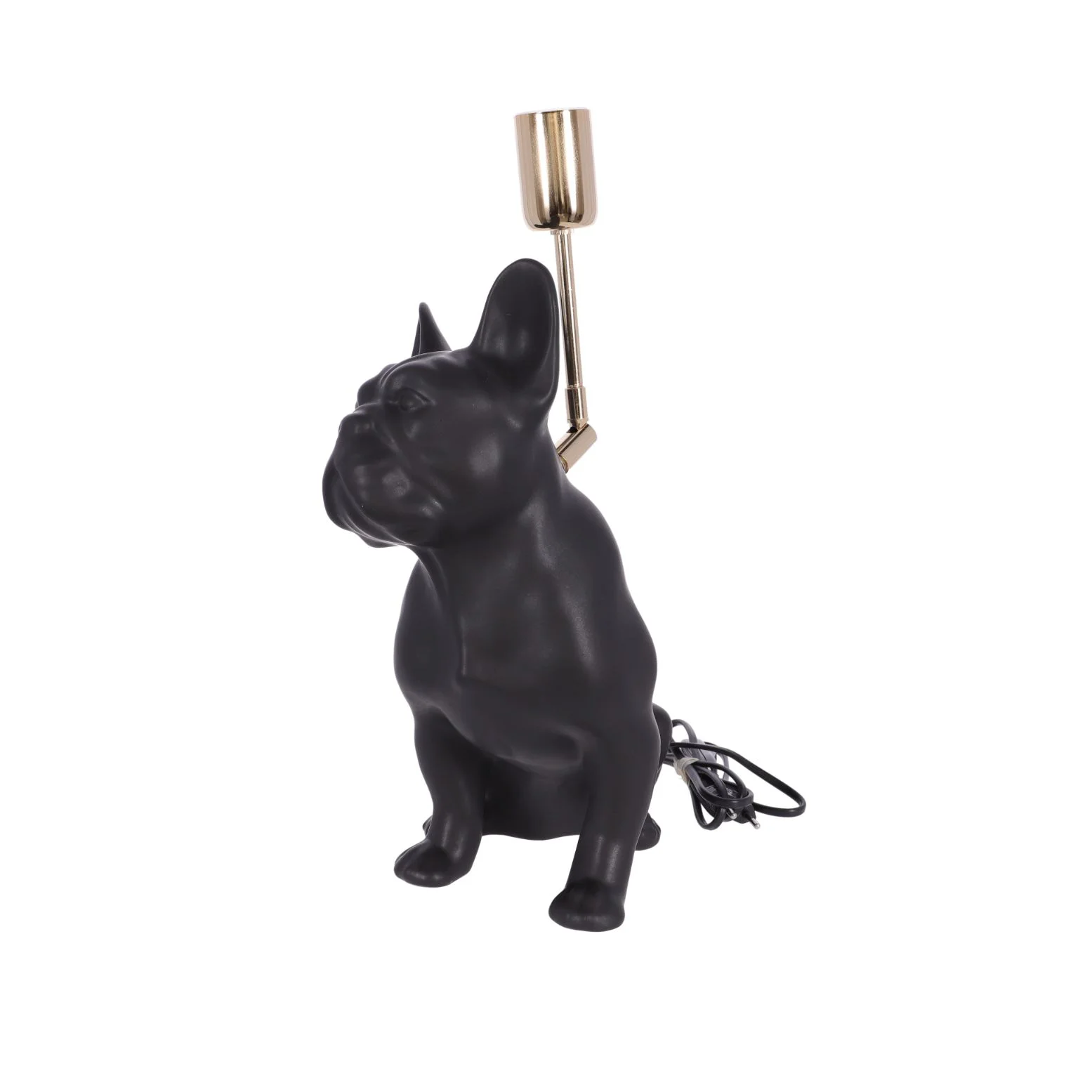 Lampa ceramica Bulldog negru mat h 35 cm - 3