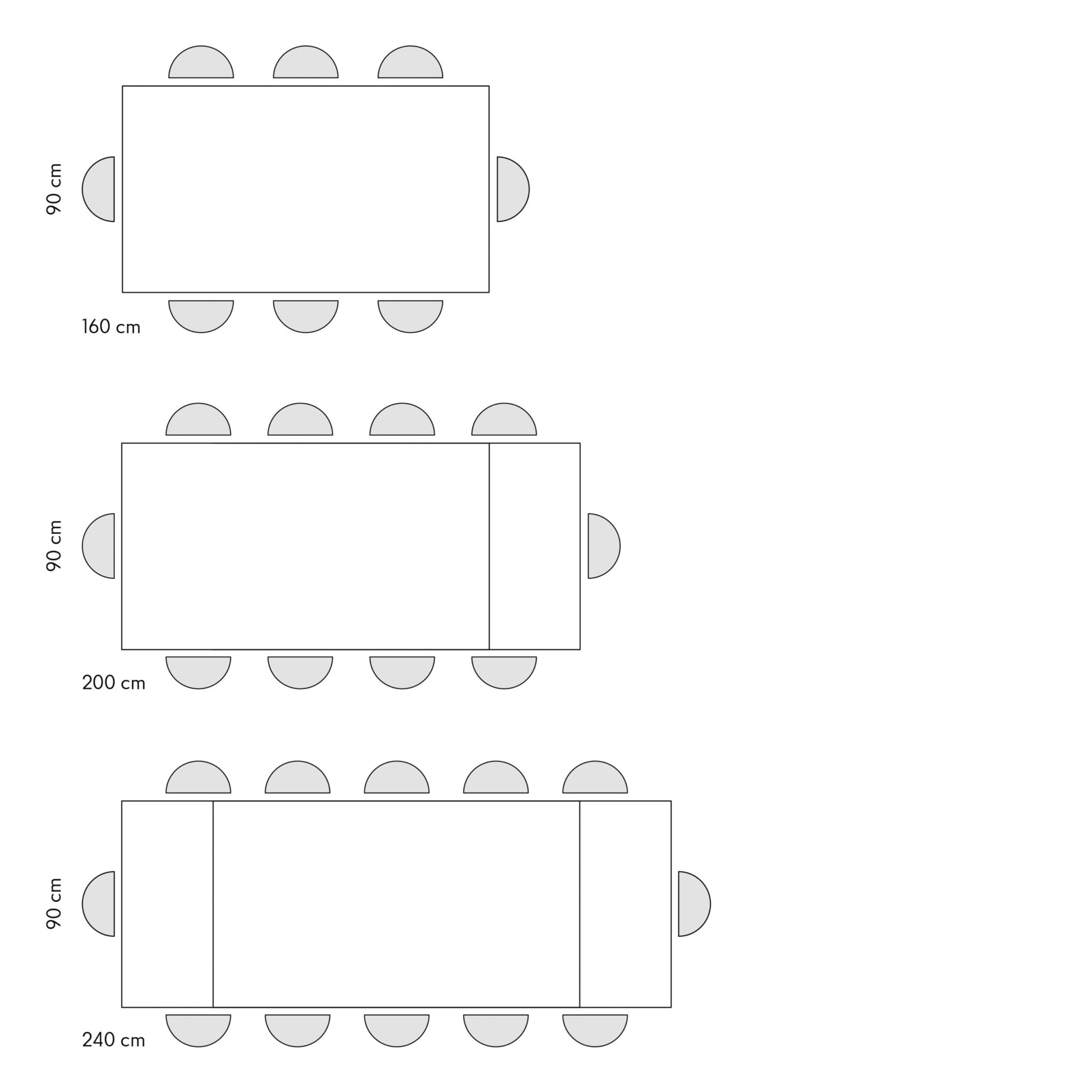 Masa ceramica extensibila Calacatta 160 cm/ 90 cm/ h76 cm - 16
