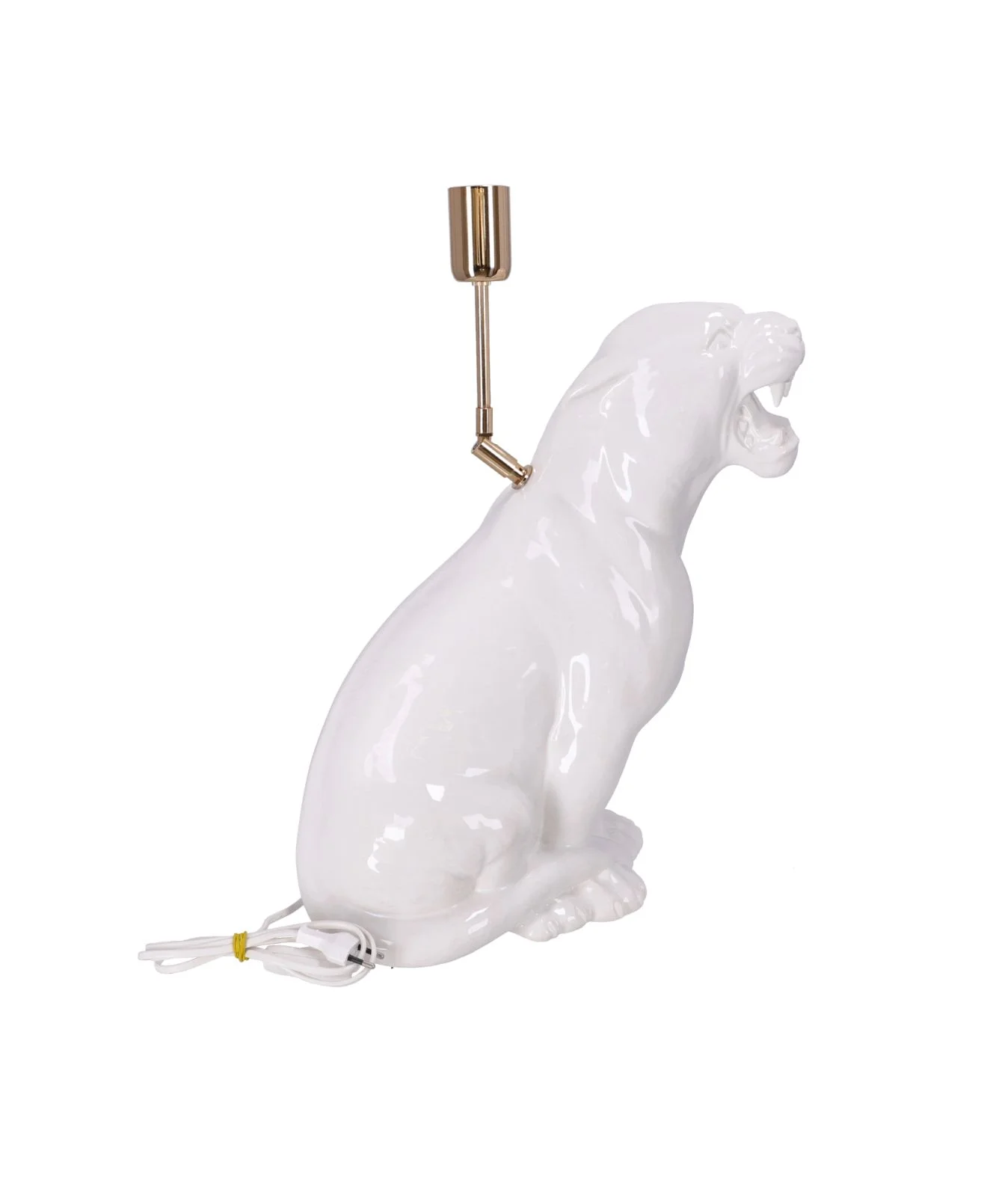 Lampa ceramica Leopard Alb h 45 cm - 2