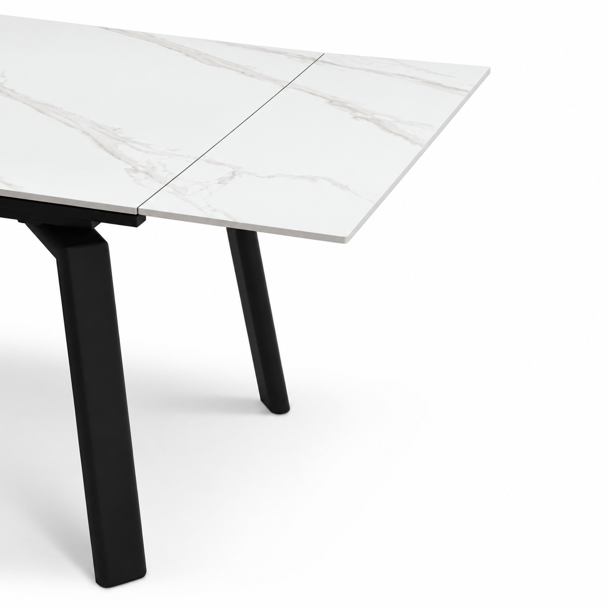 Masă ceramică Sonic White, 140 cm/80 cm și 2 extensii 30 cm - 1