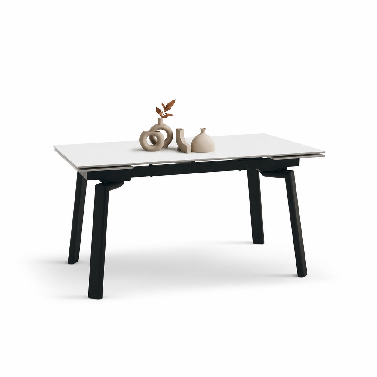 Masă ceramică Sonic White, 140 cm/80 cm și 2 extensii 30 cm - 2